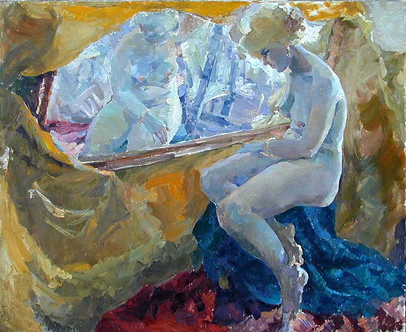 M. Likatchev - By the mirror