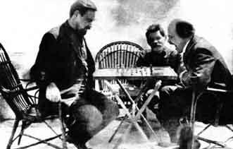 Lenin Gorkij e Bogdanov (1908)